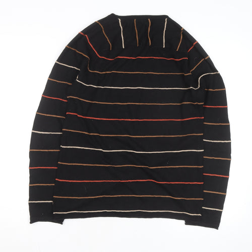Scotch & Soda Men’s Black Striped Long Sleeve Cotton Top Size S