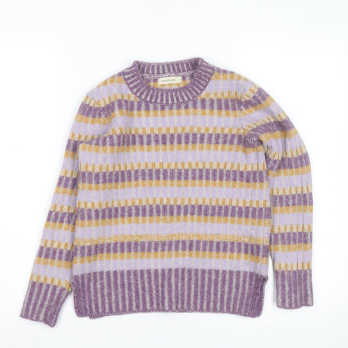 Woolovers Women's Multicoloured Striped Wool Blend Jumper XS