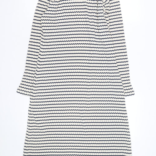 Marks and Spencer Women Petite Multicoloured Size 12 Knit Midi Shift Dress
