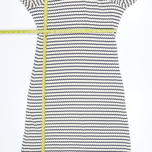 Marks and Spencer Women Petite Multicoloured Size 12 Knit Midi Shift Dress