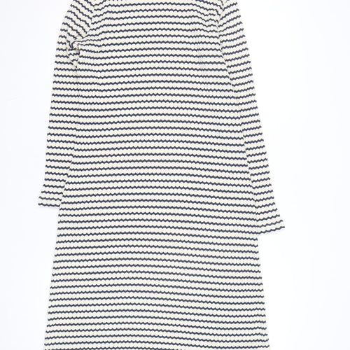 Marks and Spencer Women Petite Multicoloured Size 12 Knit Midi Shift Dress
