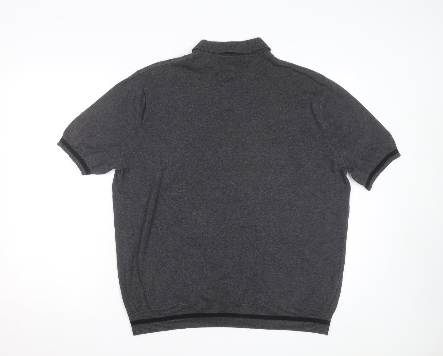 Fred Perry Men's Grey 2XL Cotton Polo Shirt