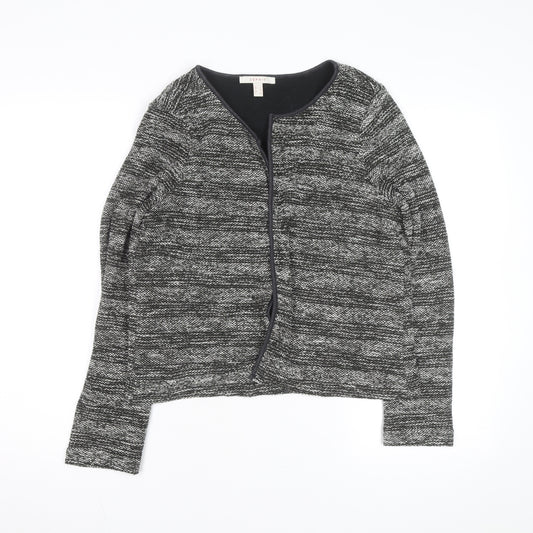 Esprit Womens Grey Knit Open Cardigan L Long Sleeve Casual