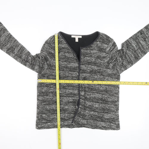 Esprit Womens Grey Knit Open Cardigan L Long Sleeve Casual