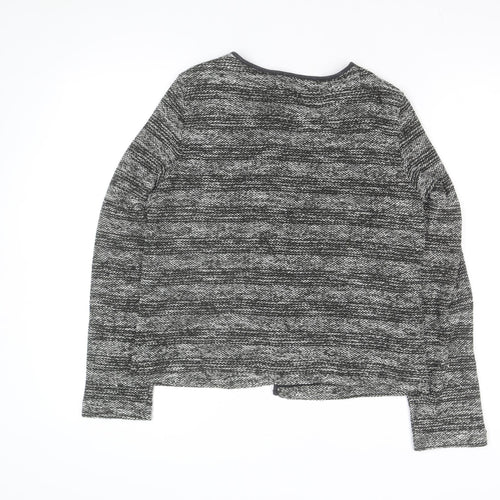 Esprit Womens Grey Knit Open Cardigan L Long Sleeve Casual