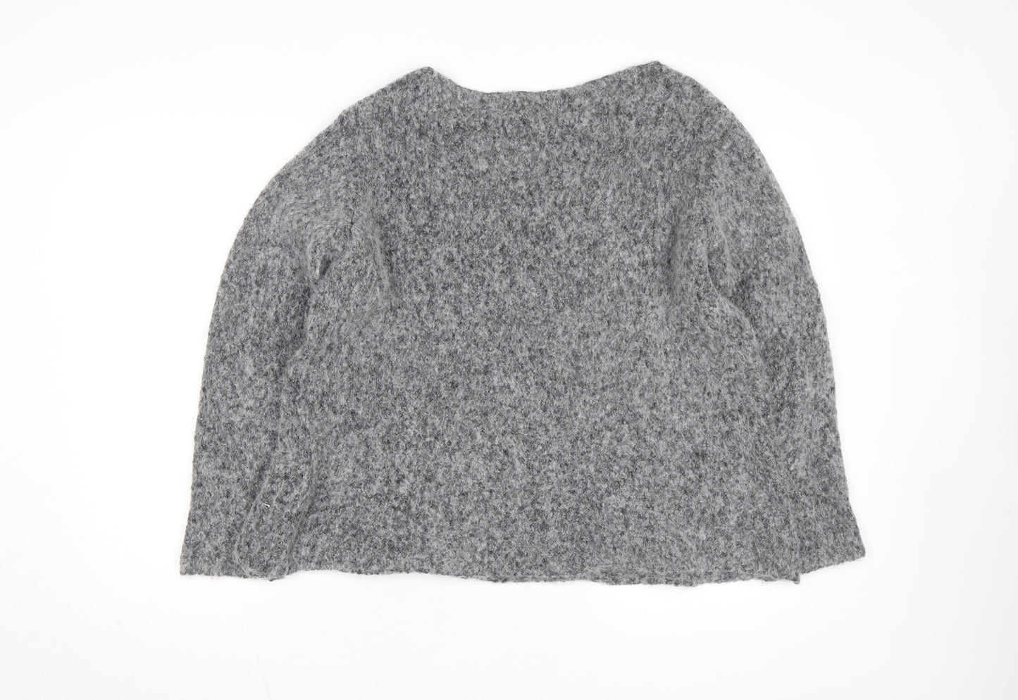 American Vintage Womens Grey Alpaca Wool Blend Relaxed Pullover Jumper L