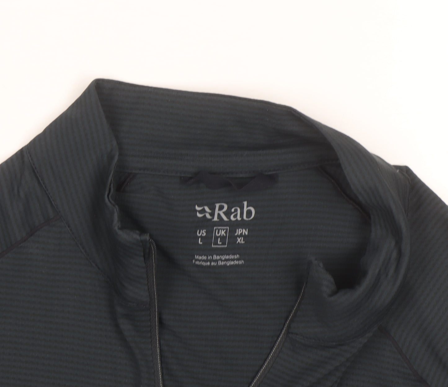 Rab Men's Black L 1/2 Zip Lightweight Activewear Jacket