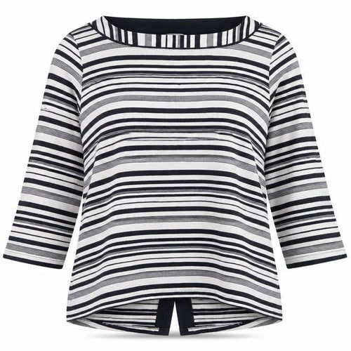 Marks and Spencer Per Una Women’s Multicoloured Stripe Boat Neck Jumper Size 14
