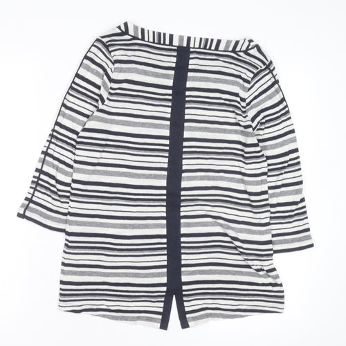 Marks and Spencer Per Una Women’s Multicoloured Stripe Boat Neck Jumper Size 14
