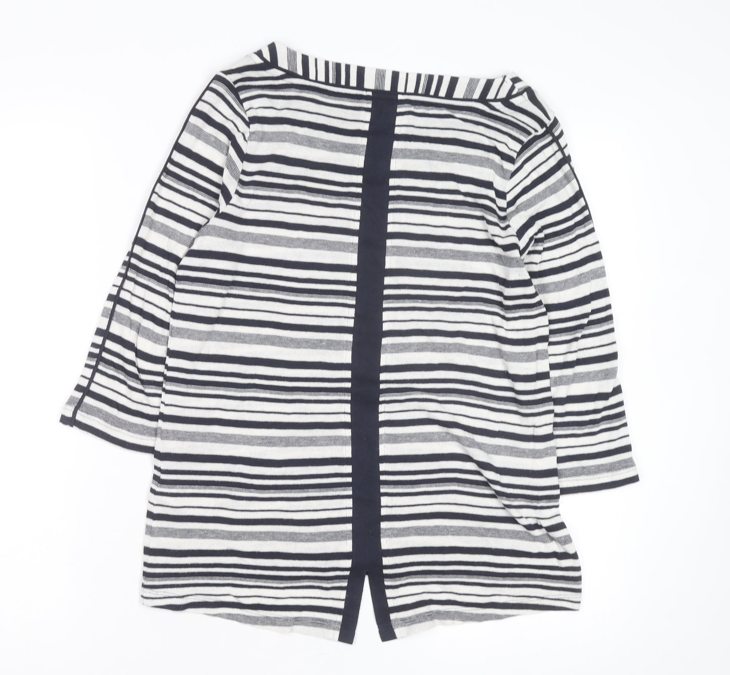 Marks and Spencer Per Una Women’s Multicoloured Stripe Boat Neck Jumper Size 14