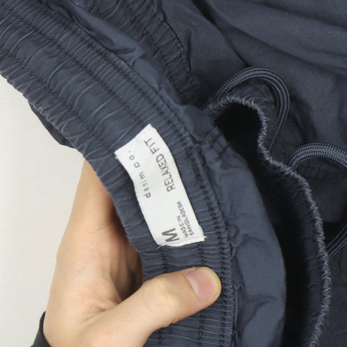 Denim Co. Men's Blue Cargo Trousers M Relaxed Fit Cotton