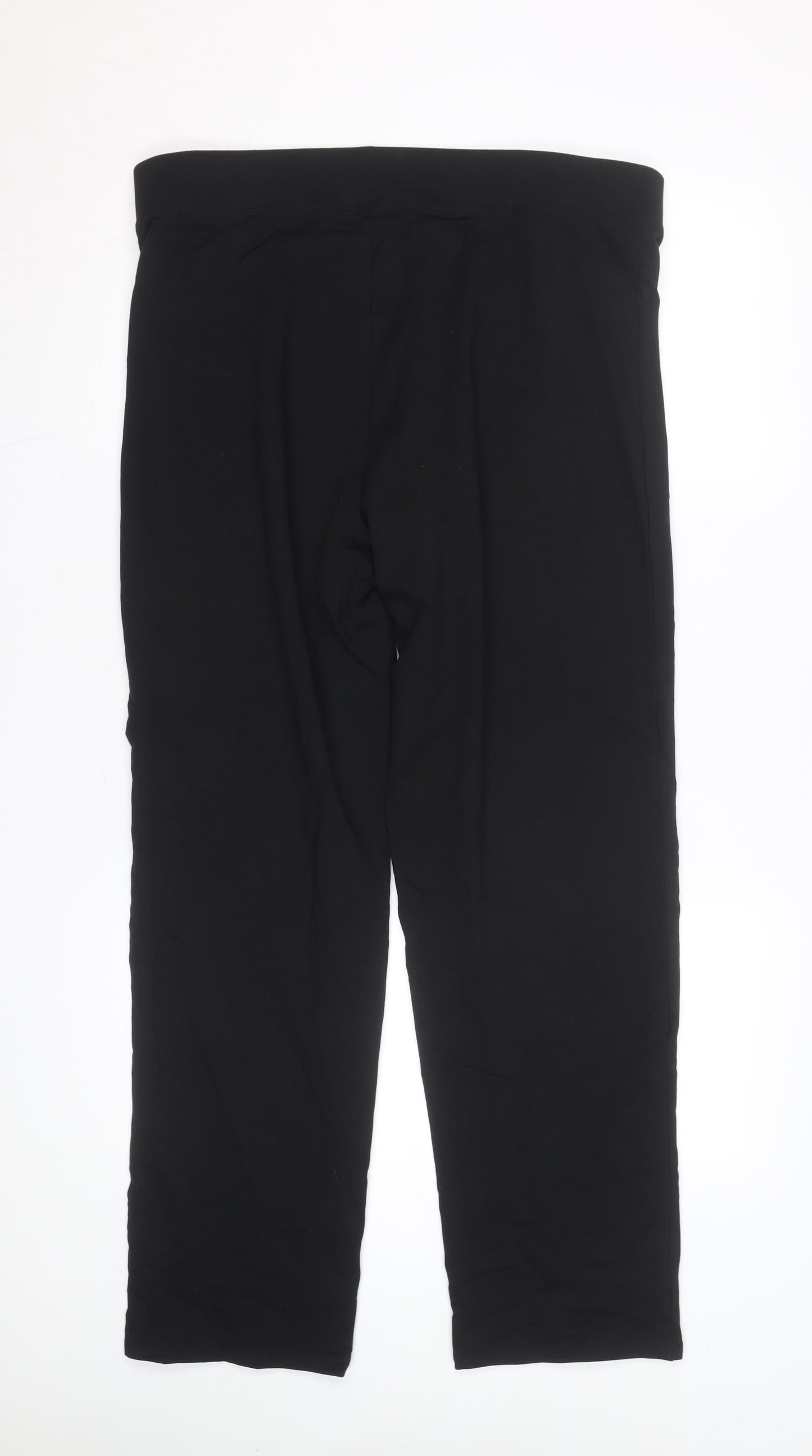 Marks and Spencer Women Black Size 18 Jersey Stretch Leggings
