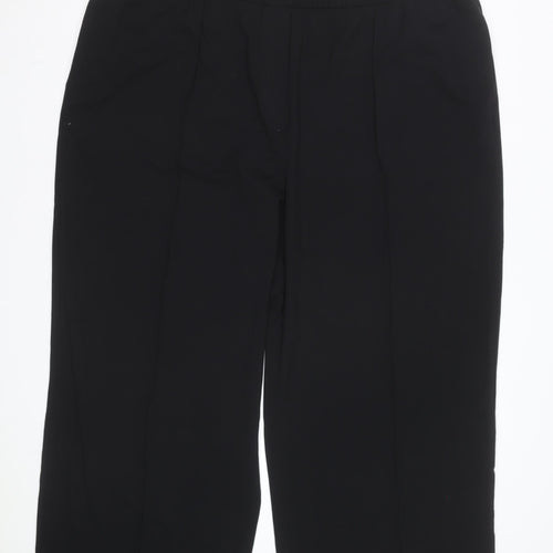 Marks and Spencer Women’s Black Size 12 Short Straight Trousers