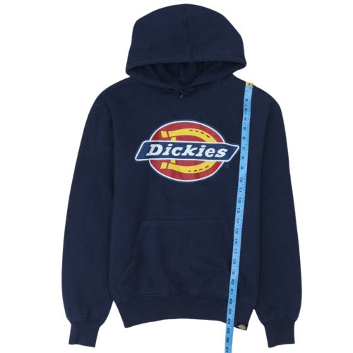 Dickies Men’s Blue Pullover Hoodie Small Graphic Logo Sweatshirt