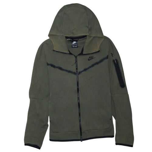 Nike Men's Green Full Zip Hooded Sweatshirt Size S