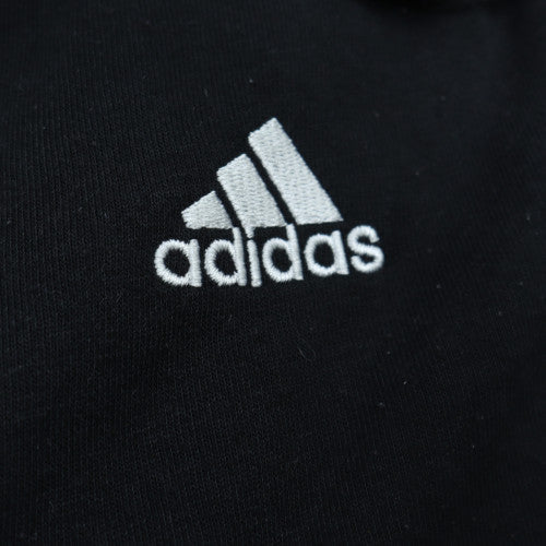 Adidas Womens Black Full Zip Hooded Sweatshirt Size M 12-14