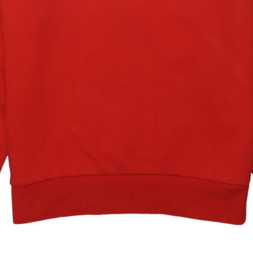 Ellesse Mens Red 1/2 Zip Colour Block Sweatshirt M Retro