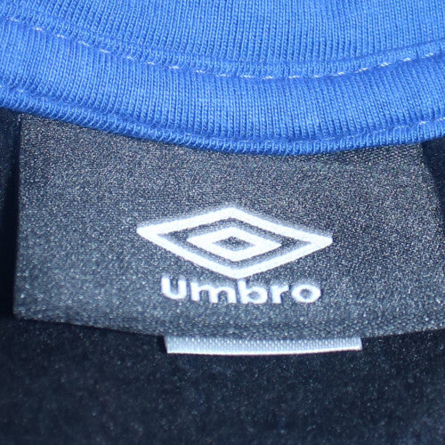 Umbro Men's Black Blue Pullover Hoodie Classic Sports Style M