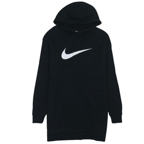 Nike Men’s Black Pullover Hoodie Small Logo Fleece Sweatshirt