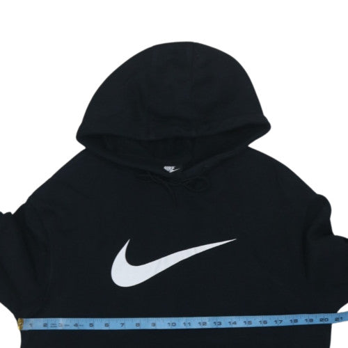 Nike Men’s Black Pullover Hoodie Small Logo Fleece Sweatshirt
