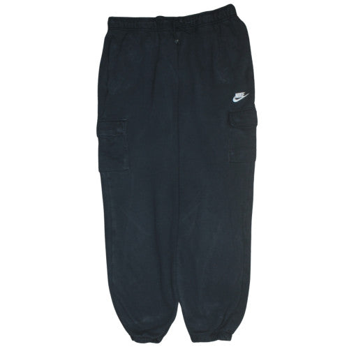 Nike Men's Black Fleece Jogger Trousers Size L Regular Fit