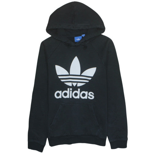 Adidas Men's Black Pullover Hoodie Small Logo Sports Fleece
