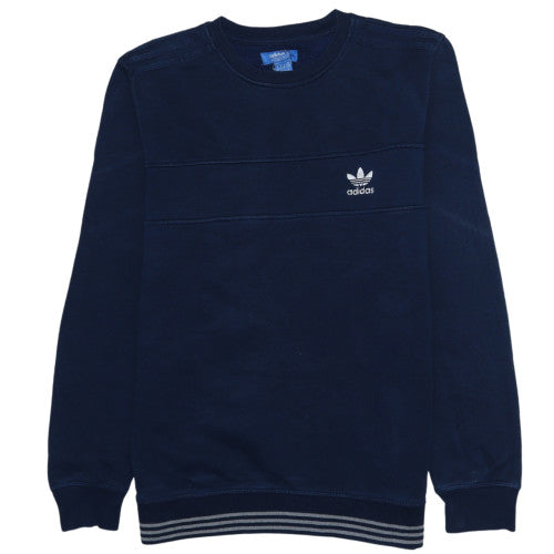 Adidas Men's Blue Crew Neck Pullover Sweatshirt M