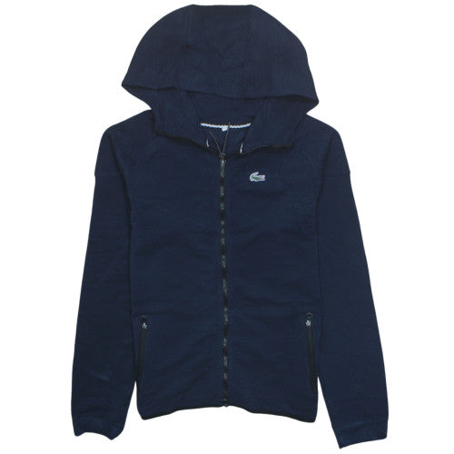 Lacoste Men's Blue Full Zip Hoodie 3XL Cotton Blend Lightweight