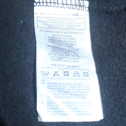 Adidas Men's Black XL Pullover Sweatshirt with Logo Trim