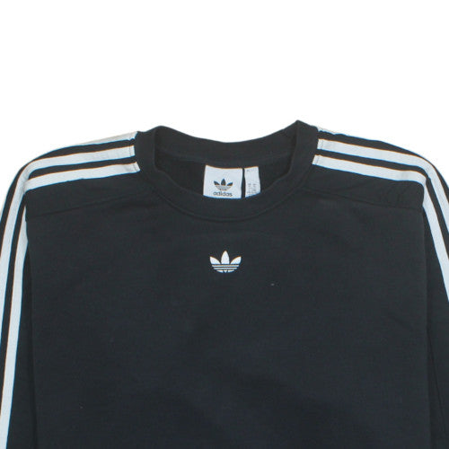 Adidas Men's Black XL Pullover Sweatshirt with Logo Trim