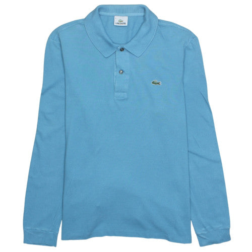 Lacoste Men's Blue Long Sleeve Cotton Polo Shirt Size M