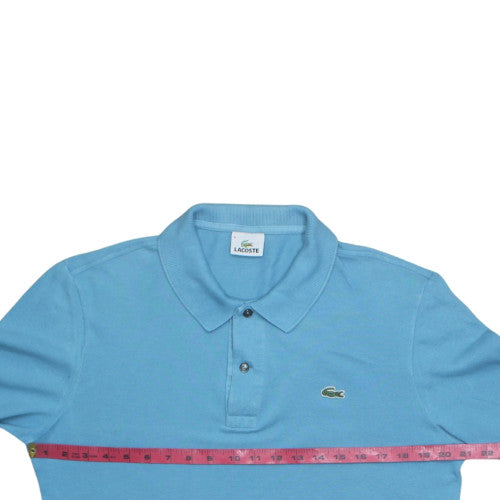 Lacoste Men's Blue Long Sleeve Cotton Polo Shirt Size M