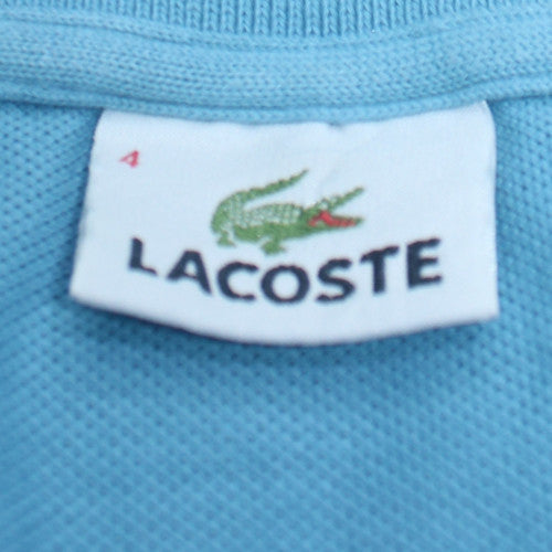 Lacoste Men's Blue Long Sleeve Cotton Polo Shirt Size M