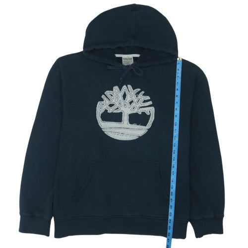 Timberland Men's Blue 2XL Pullover Hoodie with Embroidered Logo