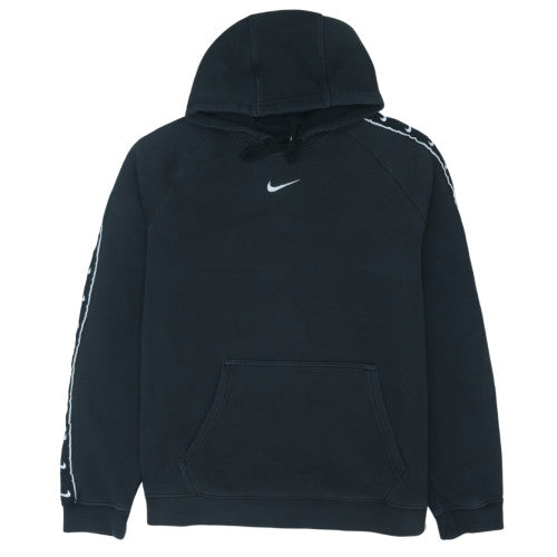 Nike Men's Black Pullover Hoodie M Fleece Logo Sportswear