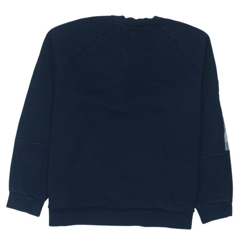 Lacoste Men’s Blue Relaxed Fit Crew Neck Logo Sweatshirt 2XL