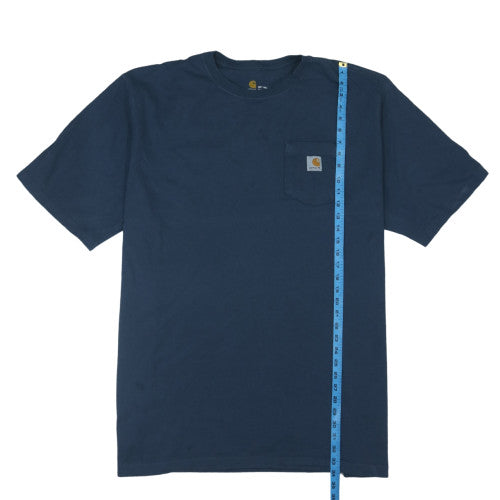 Carhartt Men's Navy Blue 3XLT Tall Original Fit Cotton T-Shirt
