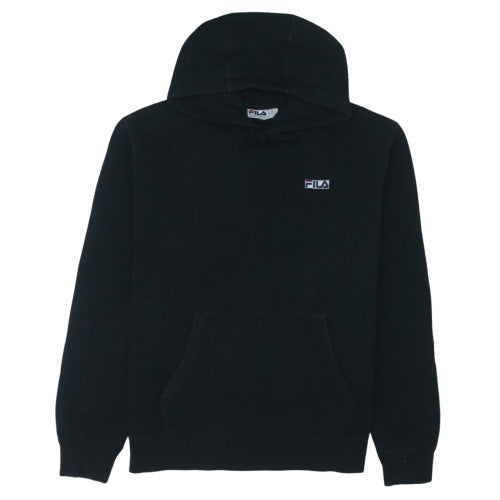 Fila Men's Black XL Pullover Hoodie Sweatshirt Logo Fleece