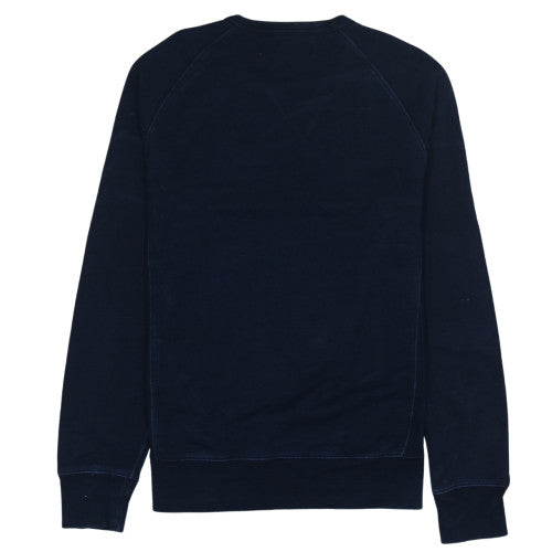 Levi's Men's Blue Regular Fit Crew Neck Long Sleeve Cotton Sweatshirt Size M