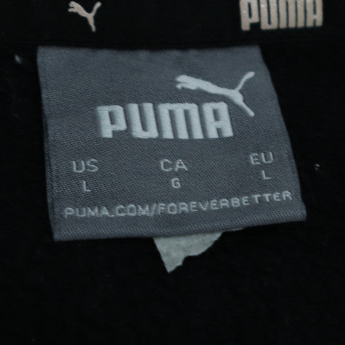 Puma Men's Black Crew Neck Pullover Sweatshirt Size L