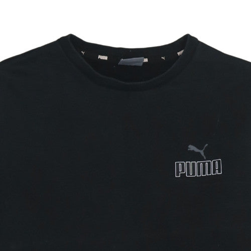 Puma Men's Black Crew Neck Pullover Sweatshirt Size L