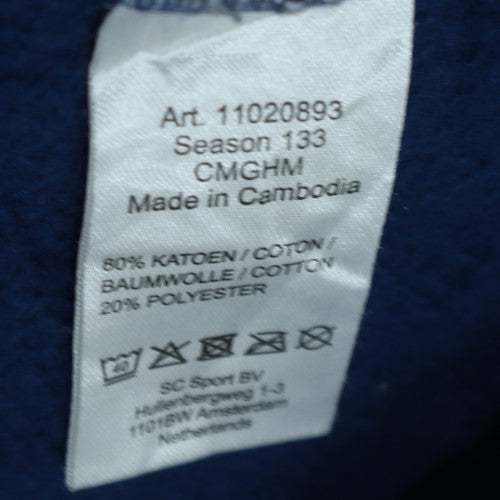 Champion Boys Blue Pullover Hoodie 176cm Classic Fit Cotton Blend
