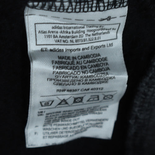 Adidas Mens Black Button Cardigan Sweatshirt M Regular Fit