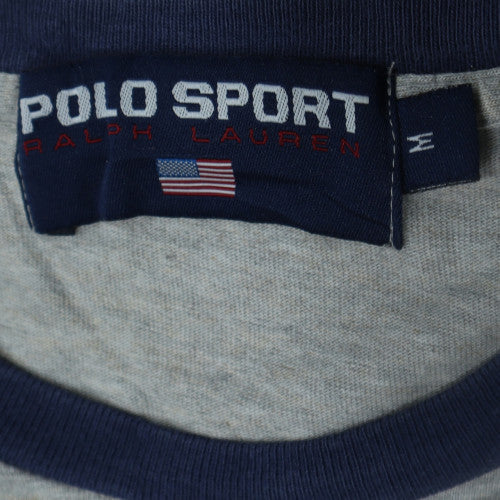 Polo Sport Ralph Lauren Men's Grey Long Sleeve Cotton Top Size M