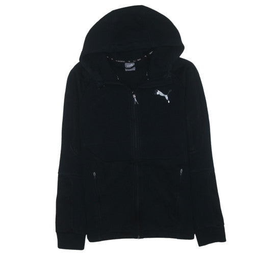 Puma Men's Black Full Zip Hoodie Small Regular Fit Sportswear