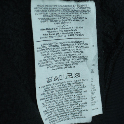 Nike Men's Black Small Pullover Sweatshirt Crew Neck Fleece