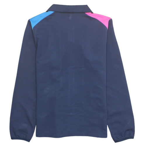 Umbro Boys Navy Track Jacket S Blue Pink Trim Full Zip Activewear