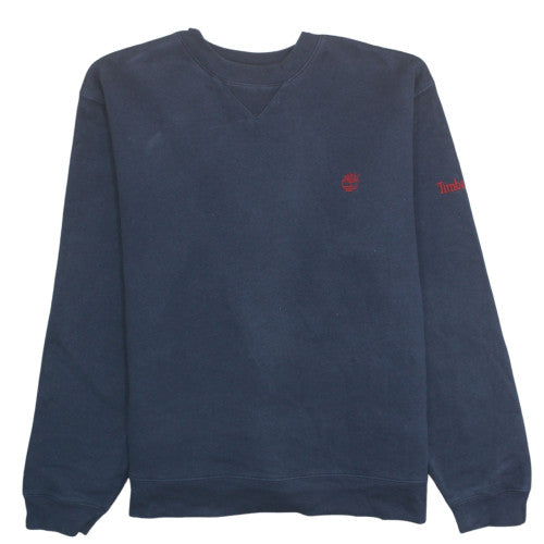 Timberland Men’s Blue Crew Neck Sweatshirt L Pullover Fleece