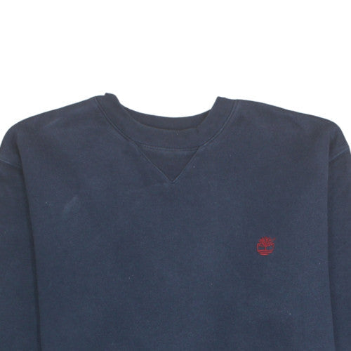 Timberland Men’s Blue Crew Neck Sweatshirt L Pullover Fleece