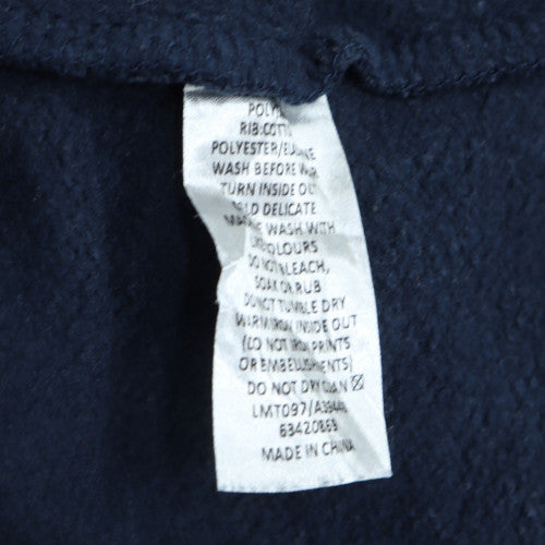 Lonsdale Men's Blue Pullover Hoodie L Logo Fleece Sweatshirt